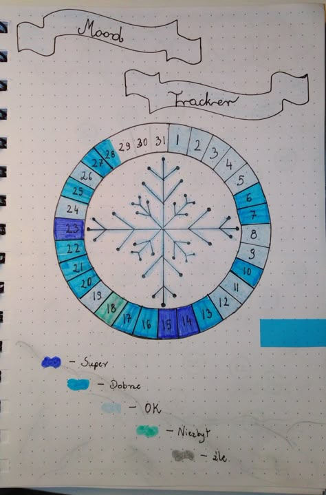 Mood Tracker Gennaio, Bujo January Mood Tracker, Winter Bullet Journal Theme, Snow Bullet Journal, Bullet Journal Snowflake, Snowflake Mood Tracker, Snowflake Bullet Journal, Bullet Journal Winter Theme, Winter Mood Tracker