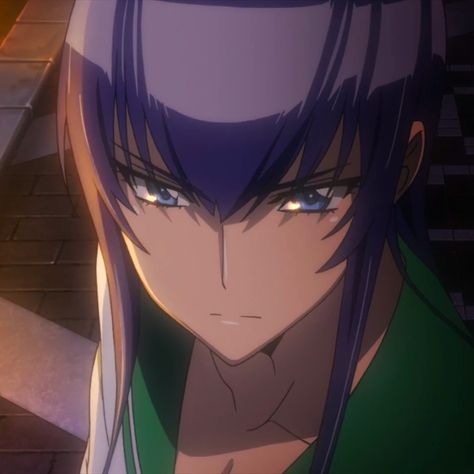 Saeko Busujima, Anime Highschool, School Of The Dead, Hair Color Purple, The Dead, Aesthetic Anime, Zombie, Anime Icons, Avatar