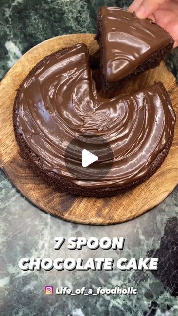 Fatima on Instagram: "7 Spoon Chocolate Cake Perfect eggless chocolate cake to satisfy your chocolate craving and is sooo easy to make. You just need a good quality milk chocolate for the topping  Follow @tried.n.tastd  For more  Video credit @life_of_a.foodholic  . . . [Easy recipe, pakistani food, cake,chocolate cakeq, how to, easy recipe, without oven recipes,eggless cake,eggless chocolate cake,7 spoon cake,chocolate lovers, pakistani recipe, lahore food, karachi food, curry, curry recipe, halal, takeaway, how to make takeout at home, indian food,, how to make chocolate cake ] #pakistanifood #easyrecipe #cake #chocolatecake #egglesscake#egglesschocolatecake #dessert #foodporn #sweettooth #chocolatecraving #7spoonchocolatecake #recipe #halal #pov #explorepage #FoodTok #yakhnipulao #chick Without Oven Recipes, Eggless Cake Recipe Video, Takeout At Home, Cake Recipes Without Oven, Spoon Cake, Eggless Chocolate Cake, Easy Frosting, Home Indian, Chocolate Mud Cake