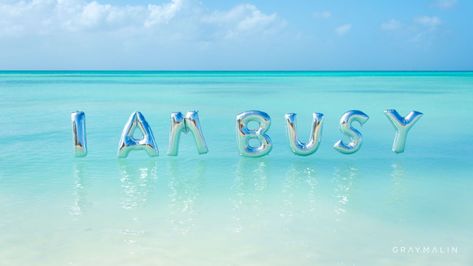 I am busy balloons in ocean I Am Busy, Gray Malin, Adventure Lifestyle, Mini Frames, Coastal Blue, Fine Art Photography Print, Photography Prints Art, Media Images, Turquoise Water