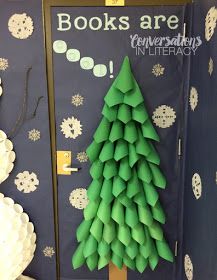 Christmas Tree from rolled paper Paper Tree Door Decoration, 3d Tree Door Decoration, Oh Christmas Tree Door Decoration, Xmas Tree Door Decoration, Paper Christmas Tree Door Decoration, Office Christmas Tree Decorating Contest, 3d Christmas Tree Door Decoration, Christmas Tree Door Decorations School, Christmas Tree Door Decorating Contest