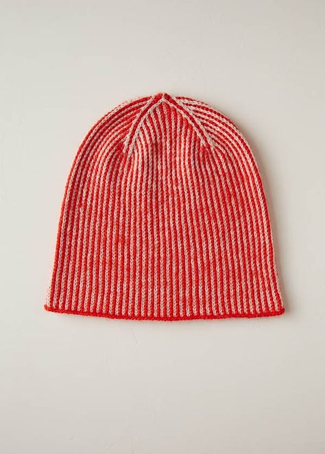 Corrugated Hat + Cowl - Purl Soho | Beautiful Yarn For Beautiful KnittingPurl Soho | Beautiful Yarn For Beautiful Knitting Knit Fashion Pattern, Beanie Knitting Patterns Free, Colorful Hat, Purl Soho, Hand Knit Hat, Red Poppy, Knit Mittens, Knit Beanie Hat, Beautiful Knitting