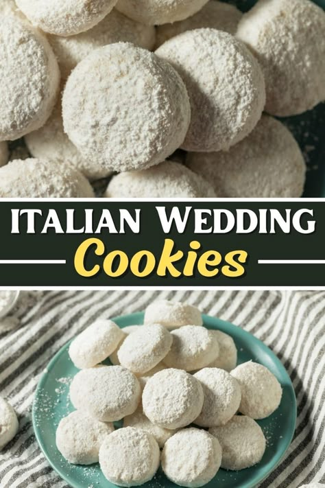 Italian Wedding Cookies Recipe - Insanely Good Italian Wedding Cookies Recipe, Cookies Easy Recipe, Wedding Cookies Recipe, Italian Wedding Cookies, Christmas Cookie Recipes Holiday, Wedding Cake Cookies, Recipe Italian, Christmas Baking Recipes, Walnut Recipes