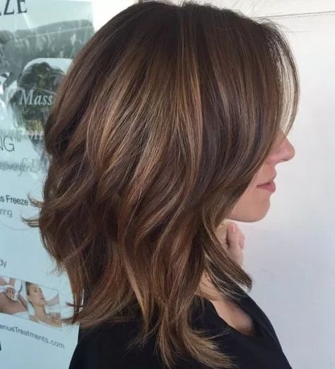 Shoulder Length Layered Hair, Medium Length Hairstyles, Medium Length Hair With Layers, Lob Haircut, Bob Hairstyles For Fine Hair, Haircut For Thick Hair, Mid Length Hair, Haircuts For Long Hair, Medium Hair Cuts