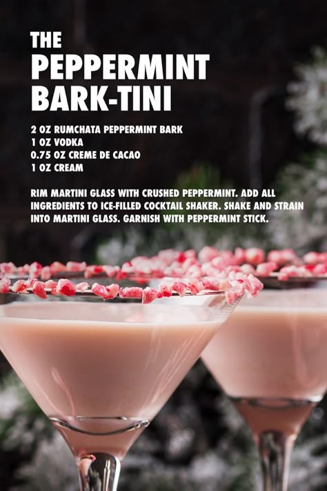 Rumchata Martini, Rumchata Recipes Drink, Rumchata Recipes, Christmas Drinks Alcohol Recipes, Xmas Drinks, Christmas Drinks Recipes, Martinis Drinks, Perfect Kiss, Yummy Alcoholic Drinks