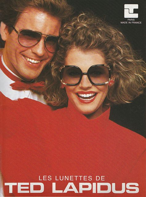 'Les Lunette de #TedLapidus.' (1986) Eyewear Advertising, American Vogue, 70s Sunglasses, 1980’s Fashion, Fashion 1980s, Ted Lapidus, 1980's Fashion, Sunglasses Women Vintage, Retro Pop