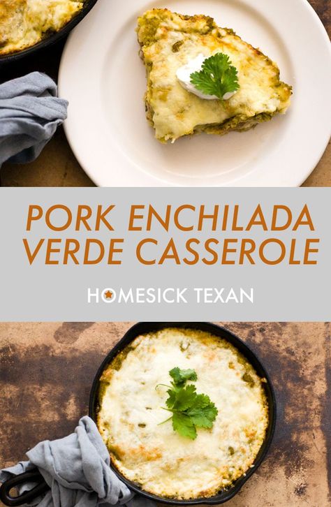 Pork Enchilada Casserole, Rolled Enchiladas, Texan Recipes, Enchilada Verde, Poblano Salsa, Pulled Pork Casserole, Pork Verde, Pulled Pork Enchiladas, Chili Verde Pork