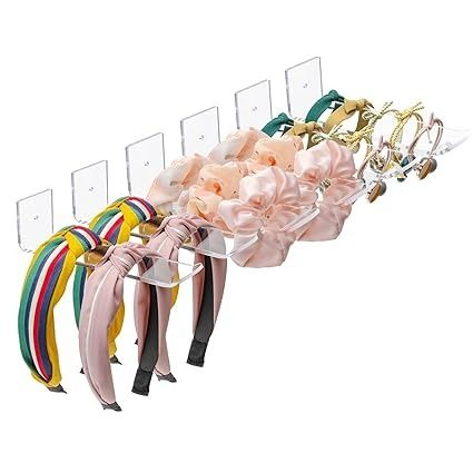 Amazon.com: Bigfety Acrylic Headband Holder Wall, 6 Pack Clear Hanging Headband Organizer Storage for Girls Women : Home & Kitchen Headband Stand, Hair Bow Storage, Headband Storage, Closet Storage Accessories, Headband Display, Bow Storage, Headband Organizer, Unique Headband, Hair Accessories Storage