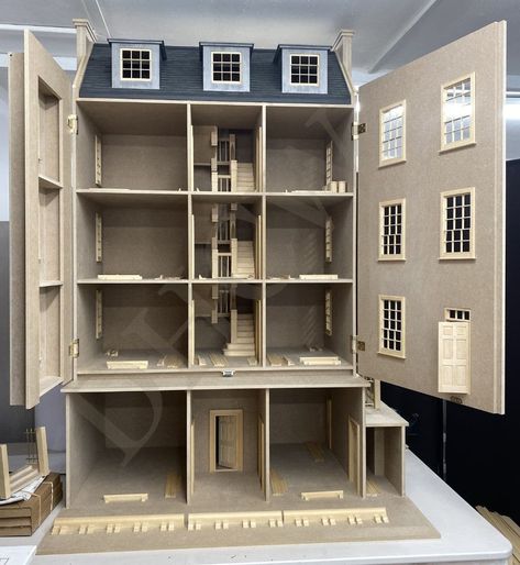 Dolls House Cottage Workshop Gallery Cottage Workshop, Dollhouse Furniture Plans, Big Doll House, Large Dolls House, Big Doll, Dolls House Shop, Laser Cut Mdf, House Cottage, Doll House Plans