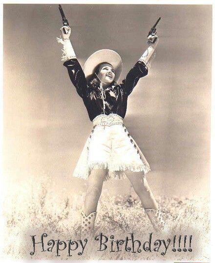 Vintage cowgirl birthday wish Cowgirl Birthday, Vintage Cowgirl, Birthday Meme, Happy B Day, Vintage Birthday, Happy Birthday Quotes, Birthday Pictures, Happy Birthday Greetings, Happy Birthday Images