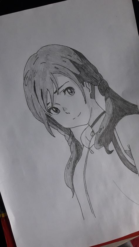 Weathering With You Sketch, Weathering With You Drawing Pencil, Weathering With You Drawing, Tenki No Ko, Anime Face Drawing, Sketch Images, Pencil Drawing Images, Sunshine Girl, Anime Face