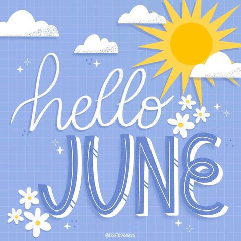 Ginny on Instagram: "I am so excited for what summer has to bring! Hello June! ☀️ 🌊 🌸😎 #hellojune #june #summer #summervibes #summervibes☀️ #momlife #teacherlife #womenoftype #womenofdesign #womenofillustration #womenoffaith" Scentsy Printables, Hello Quotes, Theme Divider, Iphone Images, Mama June, Hello June, Watch Wallpapers, Seasons Months, Calendar Board