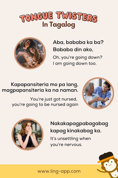 Who knew learning Tagalog could be so fun? These tongue twisters have me tongue-tied 🤪 Learning Tagalog, Tongue Twisters In English, Funny Tongue Twisters, Travel Language, Filipino Words, English Transition Words, Philippines Culture, Tongue Twisters, Tongue Tie