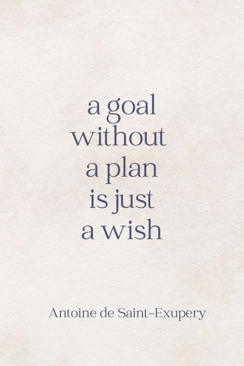 Planner Motivational Quotes, Plans Quotes Motivation, Goal Without A Plan Quote, Make A Plan Quote, Have A Plan Quotes, Life Plan Aesthetic, Planing Aesthetic Idea, Planner Quotes Inspirational, A Goal Without A Plan Is Just A Wish