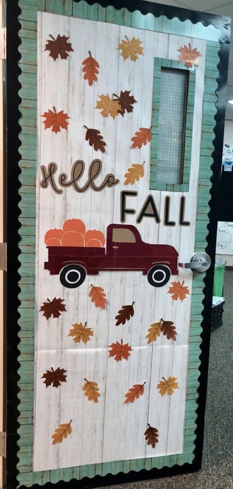 35 Best Classroom Decoration Ideas for Fall - Chaylor & Mads Fall Classroom Door, Thanksgiving Door Decorations, Classroom Decoration Ideas, Halloween Classroom Door, Preschool Door, Classroom Tree, Fall Classroom Ideas, Fall Classroom Decorations, Thanksgiving Classroom