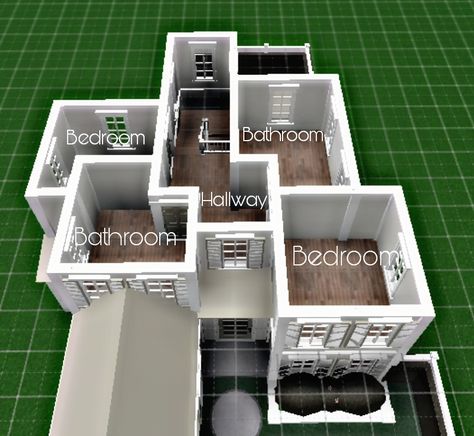 Bloxburg Layout House 2 Story, Small 1 Floor Bloxburg House, Upstairs Layout Bloxburg, House Plot Layout Bloxburg, Bloxburg Cute House Layout, Bloxburg Floor Layout, Small House Bloxburg Layout 2 Story, Bloxburg House Layouts Easy, Bloxburg Upstairs Layout