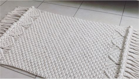 MACRAME RUG Macrame Bath Mat, Macrame Rugs Diy, Macrame Floor Mat, Macrame Rugs Diy Free Pattern, Diy Macrame Rug Tutorial, Macrame Mat Diy, Macrame Carpet Diy, Macrame Rug Diy, Diy Macrame Rug