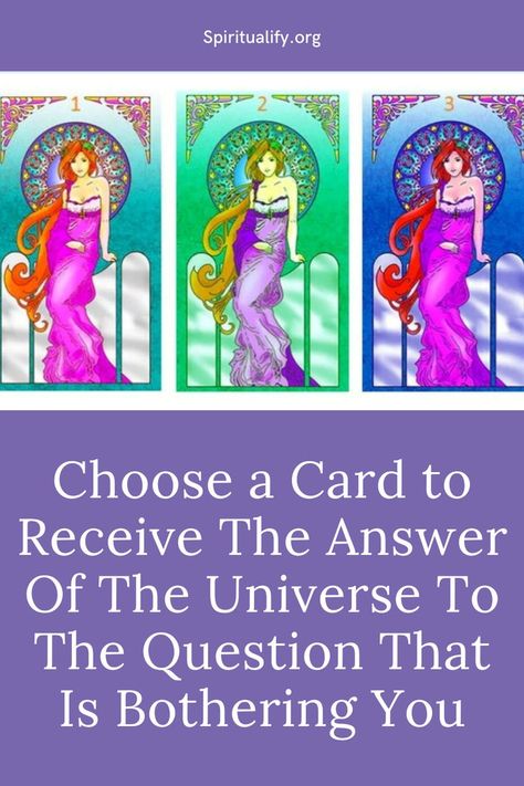 Choose a Card to Receive The Answer Of The Universe To The Question That Is Bothering You Burning Questions, Patiently Waiting, Spiritual Path, Pick One, Endless Possibilities, The Question, Self Discovery, In A World, Logic