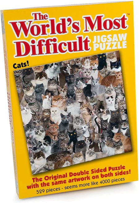 The 11 Best Hard Jigsaw Puzzles Hardest Jigsaw Puzzle, Difficult Jigsaw Puzzles, Cat Jigsaw Puzzle, Difficult Puzzles, Cat Puzzle, Jigsaws, Puzzle Solving, 1000 Piece Jigsaw Puzzles, Cat Colors