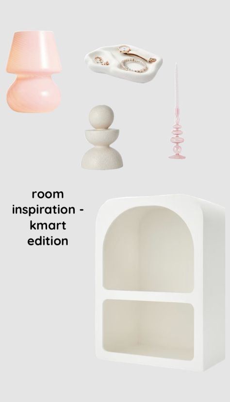 Kmart Bedroom Ideas, Kmart Bedroom, Kmart Bedroom Styling, Kmart Decor Bedroom, Best Kmart Finds, Bedside Table Styling Kmart, Basic Aussie Girl Bedroom, Bedside Table Danish Pastel, Kmart Arched Bedside Table