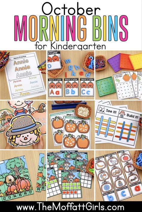 October Kindergarten, December Reading, Stem Bins, Morning Bins, Work Bins, Kindergarten Morning Work, Classroom Pictures, Fall Kindergarten, Busy Boxes