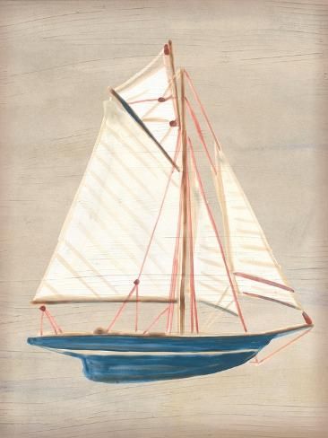 Wooden sailboat