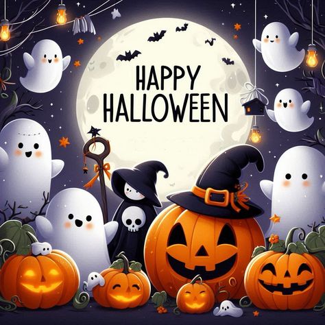 Happy Halloween Pictures Image, Happy Halloween Images, Stickers Pictures, Happy Greetings, Happy Holloween, Happy Halloween Cute, Birthday Wishes For Kids, Happy Halloween Pictures, Victoria Secret Wallpaper