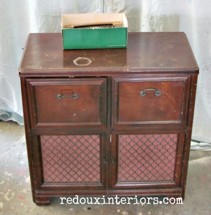 Radio Cabinet Makeover, Stereo Cabinet Makeover, Record Cabinet Makeover, Vintage Record Cabinet Makeover, Antique Stereo Cabinet Makeover, Stereo Cabinet Ideas, Repurposed Stereo Cabinet Ideas, Refurbished Record Player Cabinet, Vintage Stereo Cabinet Makeover