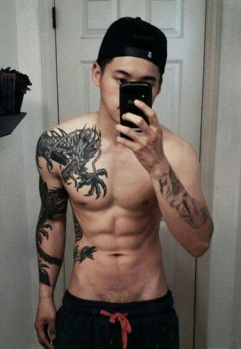 BB Pec Tattoo, Inked Men, Men Boys, Asian Boys, Inked Girls, Henna Tattoo, Male Body, Big Data, Asian Men