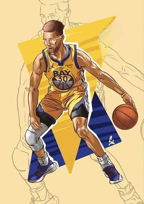 Stephen Curry Animated, Basketball Animated, Steph Curry Wallpapers, Stephen Curry Wallpaper, Mvp Basketball, Lebron James Wallpapers, Nba Artwork, Curry Wallpaper, Kobe Bryant Poster