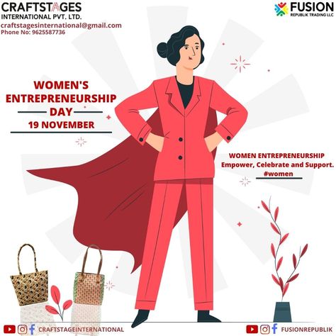 November 19th celebrates Women's Entrepreneurship Day! This #WomenEntrepreneurshipDay let's give thanks to all the Women Entrepreneurs who have paved their way to #success and are now #inspirations to the younger generation everywhere! #womenempowerment #womensupportingwomen #womenentrepreneurship #womenentrepeneurshipday #womensupportwomen #womensupport #womenempoweringwomen #businesswoman #workingwomenstyle #workingwomen #bagscompany #bagsonline #bagscollection #bagsofinstagram #bagsforsale #b Women Entrepreneurship Day, Happy Hanuman Jayanti Wishes, Happy Hanuman Jayanti, Hanuman Jayanti, Women Entrepreneurship, Way To Success, November 19th, Women Entrepreneurs, Happy Women