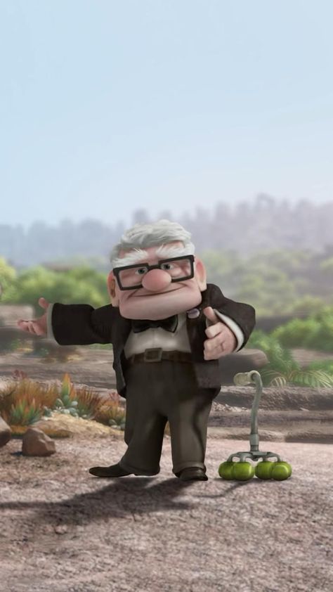 Santa Jokes, Up Carl Y Ellie, Instagram Eyebrows, Carl Fredricksen, Up Pixar, Cartoons Dancing, Christmas Jokes, Dancing Gif, Cute Cartoon Images