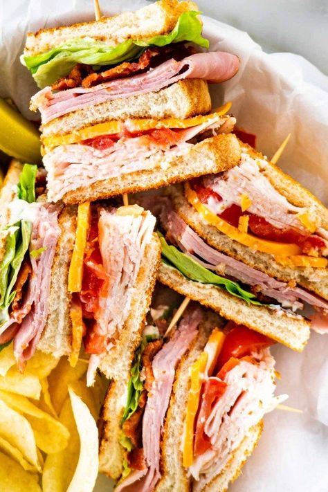 Recipes Index - Jo Cooks Clubsandwich Recipe, Quick Sandwich Recipes, Clubhouse Sandwich, Quick Sandwich, Turkey Club Sandwich, Recipe Sandwich, Quick Sandwiches, Club Sandwich Recipes, Bread Spread