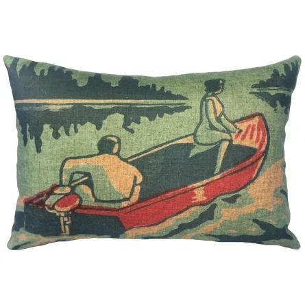 Highland Dunes Bevins Boating Linen Lumbar Pillow | Wayfair Alaska Cabin, Thrift Inspo, Dash And Albert Rugs, Camp Style, Hooked Wool, Camping Decor, Stripe Throw Pillow, Vintage Camping, Linen Throw Pillow