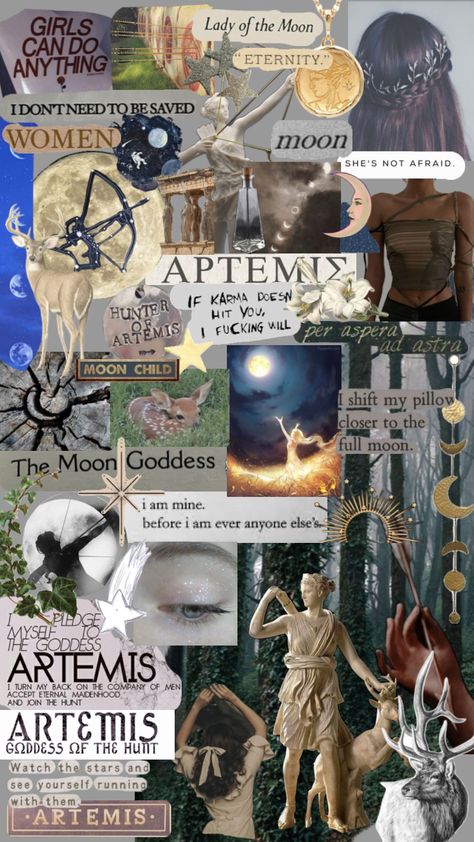 Artemis Demeter Greek Goddess, Greek Goddess Aesthetic, Artemis Aesthetic, Artemis Greek Goddess, Artemis Tattoo, Zeus Children, Hunter Of Artemis, Artemis Goddess, Percy Jackson Wallpaper