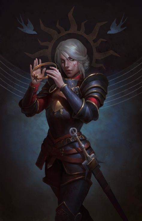 ArtStation - Witcher Ciri from Gwent fanart, Mariya Negoduet Empress Ciri, Witcher Characters, Ciri The Witcher, Aesthetic Heaven, Witcher Ciri, Dnd Dm, Ciri Witcher, Witcher Wallpaper, Ahri Wallpaper