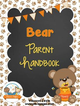 A ready made Bear Theme Parent Handbook template for preschool, pre-k, and kindergarten. Just add your own text to customize this cute template and print! Take the VIDEO TOUR HERE! Communication Binder, Kindergarten Organization, Organization Binder, Parent Handbook, Book Organizer, Pre K Pages, Communication Tips, Transitional Kindergarten, Preschool Teachers