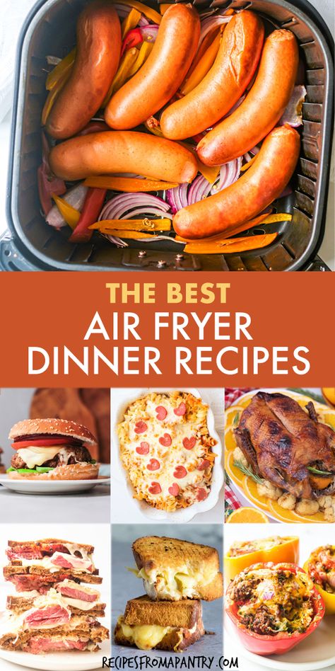 This curated collection of 38 Air Fryer Whole Dinner Recipes will bring a fresh and exciting twist to your meal prep routine! From timeless comfort foods to innovative creations, each dish is cooked to perfection in the air fryer. Elevate your mealtime with these effortlessly prepared, healthy, and delicious recipes. Click to learn how to make these Air Fryer Whole Dinner Recipes! #AirFryerRecipes #HealthyCooking #FamilyMeals #DeliciousDinners #MealPrep #EasyRecipes #HomeCooking #airfriedfood Dinner Recipes Airfryer, Easy Air Fryer Recipes Healthy, Easy Air Fryer Meals, Easy Air Fryer Dinner Recipes, Celebration Recipes, Recipes Airfryer, Air Fryer Breakfast Recipes, Air Fryer Fish Recipes, New Air Fryer Recipes