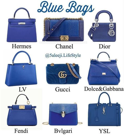 Blue Designer Bag, Kylie Bags, Luxury Bag Brands, Vintage Designer Bags, Accessorize Bags, Luxury Bags Collection, Womens Designer Bags, Girls Heels, Girly Bags