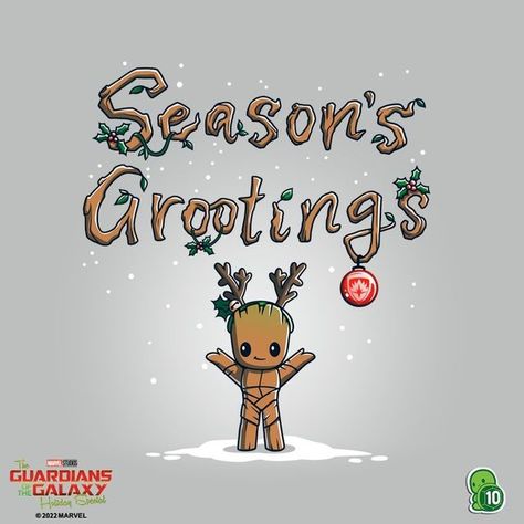 Christmas Groot, Christmas Marvel Svg, Guardians Of The Galaxy Christmas Special, Guardians Of The Galaxy Vol 3 Groot, Groot Memes Funny, I Am Groot, Nerd Life, Guardians Of The Galaxy, Christmas Wallpaper