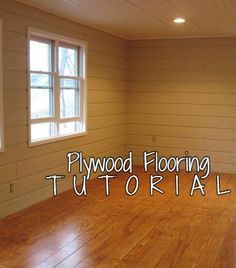 Plywood Flooring Tutorial remodelaholic.com #flooring #wood_floors #plywood Cheap Wood Flooring, Laminated Flooring, Plywood Floors, Flooring Diy, Flooring Wood, Plywood Floor, Floor Designs, Wood Floor Kitchen, Floor Stain