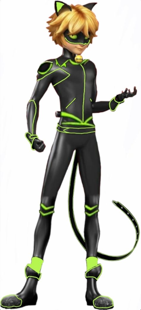 Cat Noir New Suit, Chat Noir Suit Design, Miraculous Ladybug Hero Costumes, Cat Noir Redesign, Cat Miraculous Oc, Miraculous Ladybug Villains, Miraculous Costume, Ladybug Coloring Page, Script Doctor