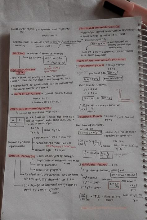 Thermodynamics Notes, Chemical Thermodynamics Notes, Thermodynamics Chemistry Short Notes, Class11 Chemistry Notes, Some Basic Concepts Of Chemistry Notes For Neet, Hydrocarbons Chemistry Notes Class 11, Neet Notes, Study Hard Quotes, Biochemistry Notes