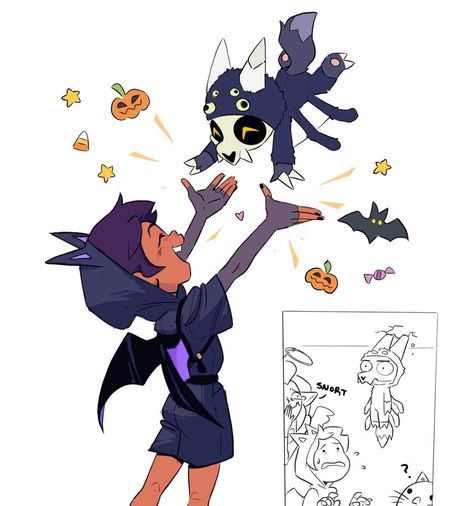 #TheOwlHouse - Cerca su Twitter / Twitter Luz And King, Bats For Halloween, Halloween Fanart, Dana Terrace, Simple Wallpaper, King Art, The Owl House, Owl House, Terrace