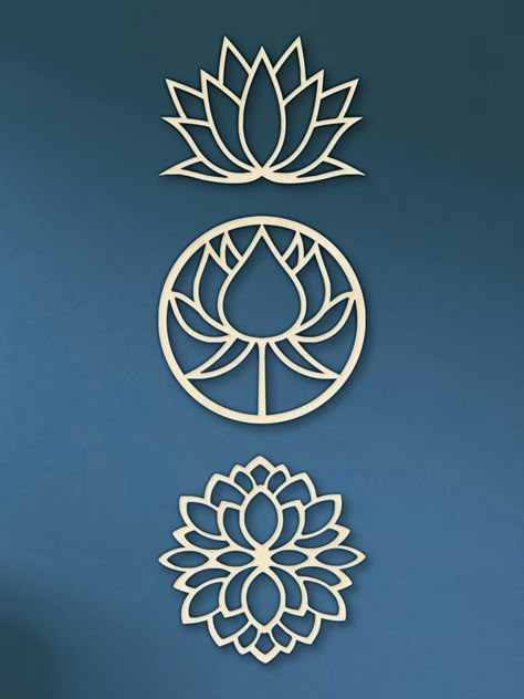 Lotus Flower Art, Laser Cut Wood Crafts, Plant Art Print, Silhouette Template, Laser Engraved Ideas, Laser Art, Soyut Sanat Tabloları, Lotus Design, Ceramics Pottery Art