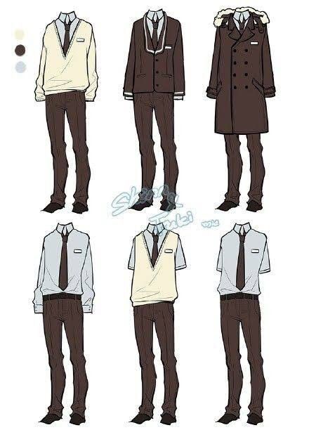 Clothing Sketches, Clothing Design Sketches, Drawing Anime Clothes, Anime Dress, Fashion Design Drawings, Fashion Design Sketches, Drawing Clothes, Men's Clothes, Fantasy Clothing