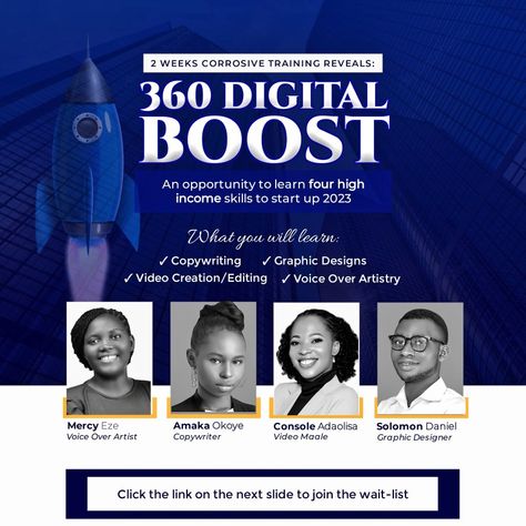 Flyer Design for 360 DIGITAL BOOST Training Online Training Flyer Design, Training Flyer Design, Food Menu Design, Graphic Design Flyer, Menu Design, Online Training, Food Menu, Media Design, Graphics Design