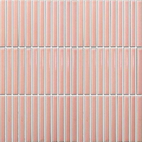 Pink Kit Kat Tiles, Pink Mosaic Tile, Kitkat Tiles Bathroom, Doll Apartment, Mosaic Tiles Texture, Cladding Texture, Milk Factory, Mosaic Texture, Facade Material