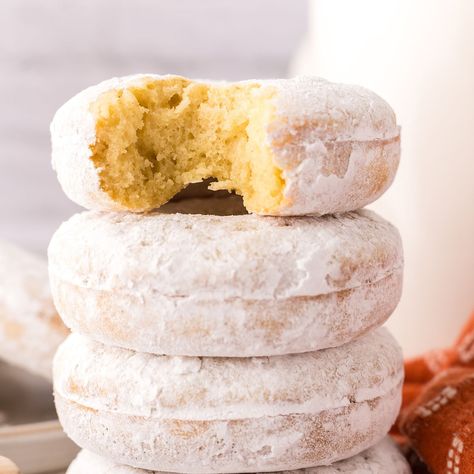 Powdered Donuts Recipe Powdered Donuts Recipe, Donut Batter, Free Meal Planner, Danish Dough, Powdered Donuts, Baked Donut Recipes, Cinnamon Sugar Donuts, Sugar Donut, Donuts Recipe