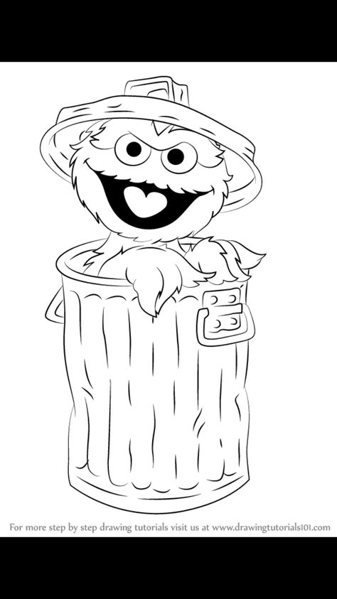 Epi Y Blas, Sesame Street Coloring Pages, Monster Coloring Pages, Sesame Street Birthday Party, Oscar The Grouch, Belly Painting, Sesame Street Birthday, Halloween 1, Cartoon Coloring Pages